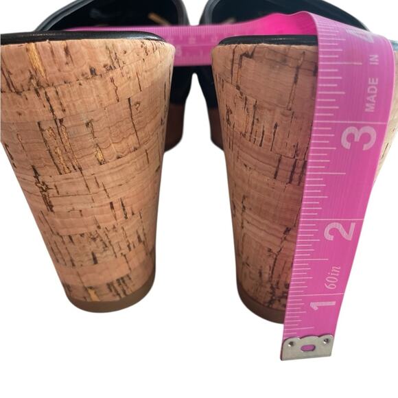 Calvin Klein Black Wedge Sandals Women’s 7 NWOT 3.5” Heel Crisscross Comfort - Picture 7 of 7